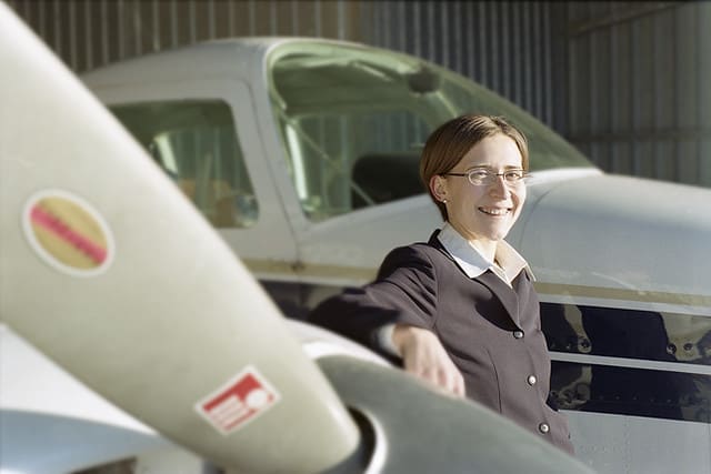 instructor smiling