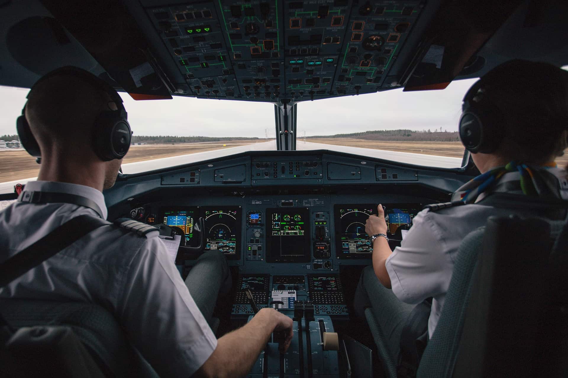 pilots about to fly the aircraft